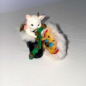 Carlton Ornament Merry Mischief Makers Cats Kitten Vintage 2001
